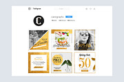 GOLD Social Media Pack, a Social Media Template by MahmoudWally (Thumbnail 7 of 7)