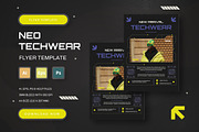Neo Techwear - Flyer Template, a Flyer Template by StreaksideStd (Thumbnail 1 of 3)