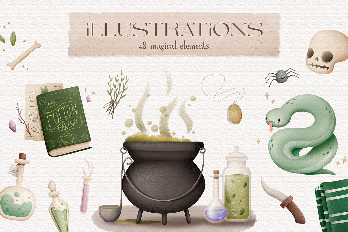 Wizarding World illustration set, an Illustration by yana.poddubskaya (Photo 4 of 8)
