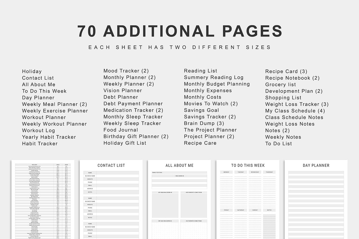 2024 MONDAY & SUNDAY START PLANNER, a Stationery Template by MNT-Creator (Photo 9 of 11)