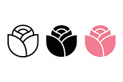 Rose Flower Vector Design, a Solid Icon by Artonix (Thumbnail 2 of 2)
