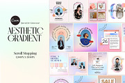 Instagram Aesthetic Gradient CANVA, a Social Media Template by Analogi Studio (Thumbnail 26 of 36)