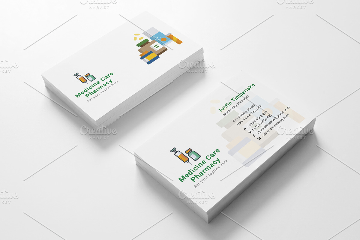 Pharmacy Business Card, a Business Card Template by graphicsunday (Photo 2 of 4)