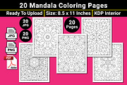 Mandala Coloring Book Pages, a Pattern Graphic by mirajeee (Thumbnail 1 of 4)