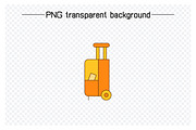 Luggage and travel bag icons set, a Graphic by Designfour (Thumbnail 3 of 6)