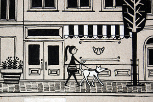Girl with dog