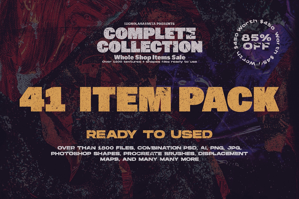 85% OFF Complete Textures Collection, a Texture Graphic by nicholasasmita (Photo 2 of 11)