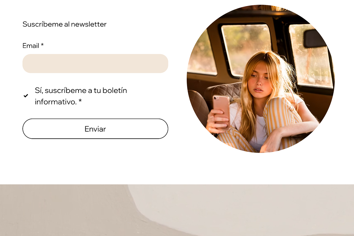 Wix website template blog preview 5