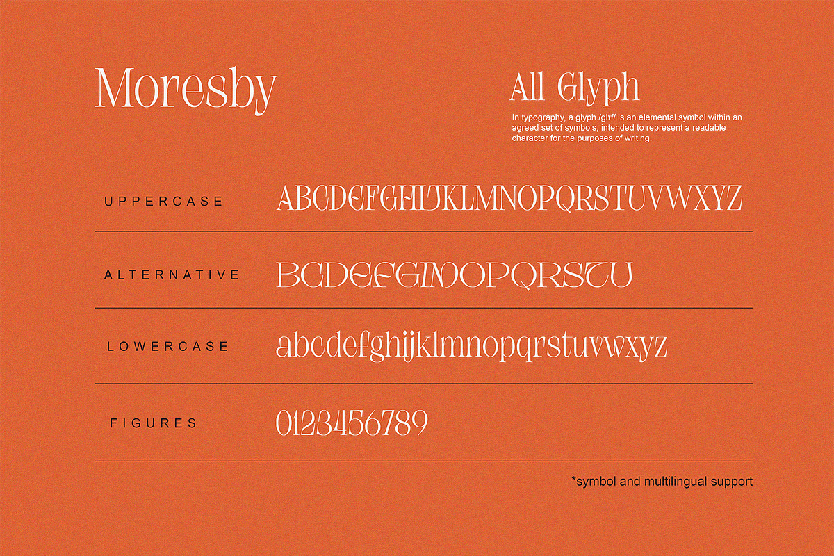 Moresby - Aesthetic Serif Typeface, a Serif Font by Get Studio (Photo 7 of 11)