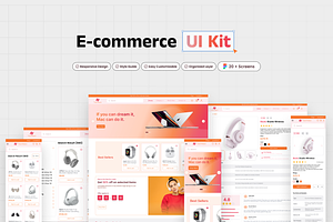 E-Commerce Figma Theme & Web App UI, an UI Kit Template by Bixproducts