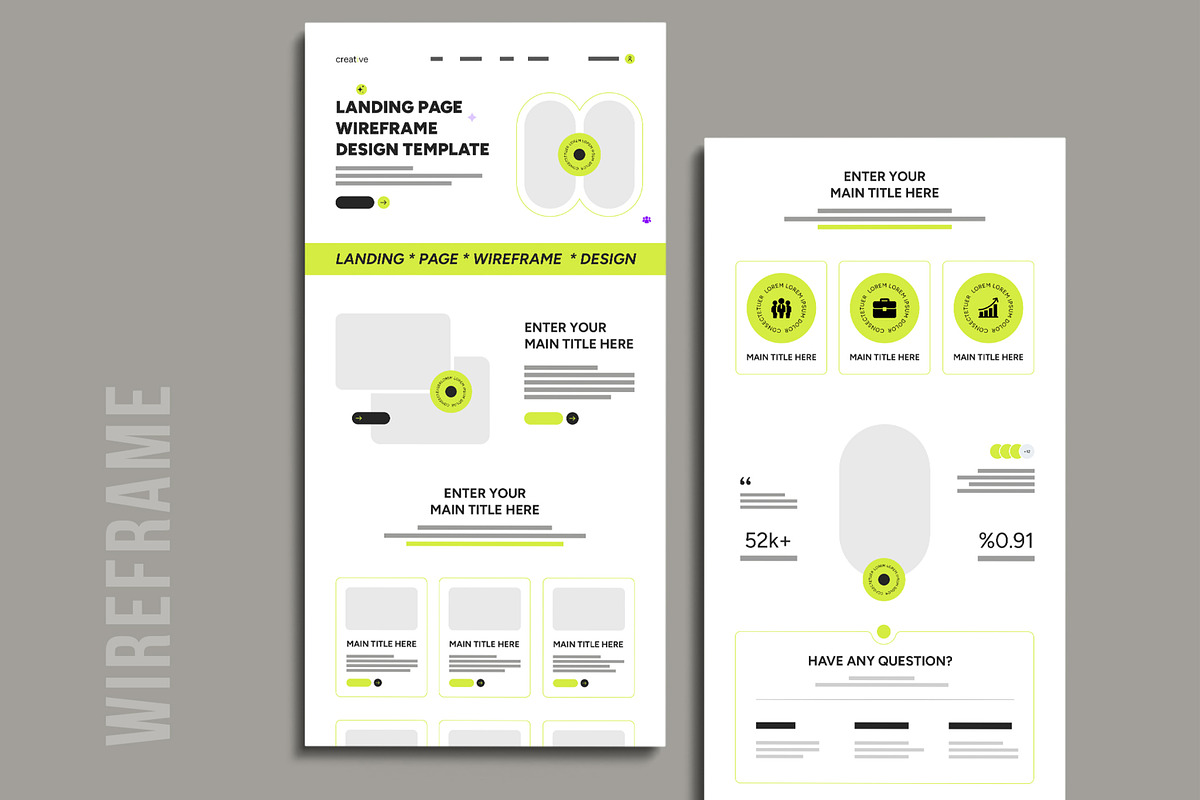 Website Wireframe Layout Template
