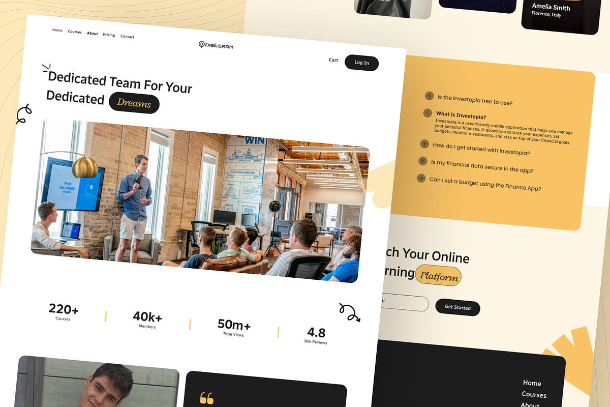 DigiLearn - Web Responsive UI Kit, an UI Kit Template by Digibulbo (Photo 9 of 11)