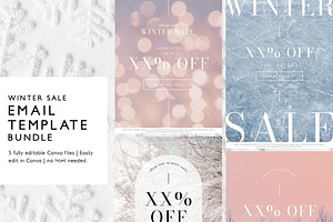 Winter Sale Email Template Bundle