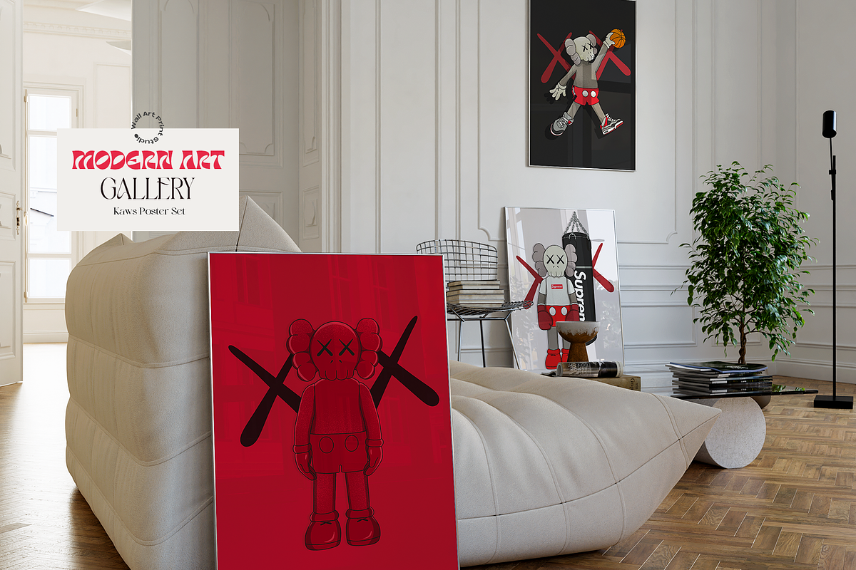 Modern Art Gallery 2, a Graphic by Wall Art Print Studio (Photo 3 of 16)