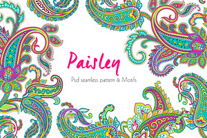 Seamless Paisley Print Patterns