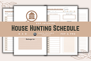 House Hunting Schedule, a Templates & Theme by KDPISH (Thumbnail 1 of 4)