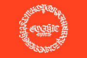 Gothic letters - 10, a Blackletter Font by GeekClick (Thumbnail 14 of 26)