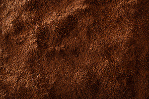 Brown background of ground coffee, a Food & Drink Photo by Davizro's Market