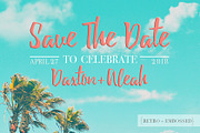 Save the Date Cards:: TROPICAL/RETRO, an Invitation Template by Ari Photography (Thumbnail 5 of 9)
