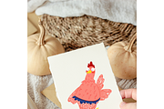 Whimsical Chicken Clipart Set, an Animal Illustration by Oleksandra Illustrates (Thumbnail 8 of 12)