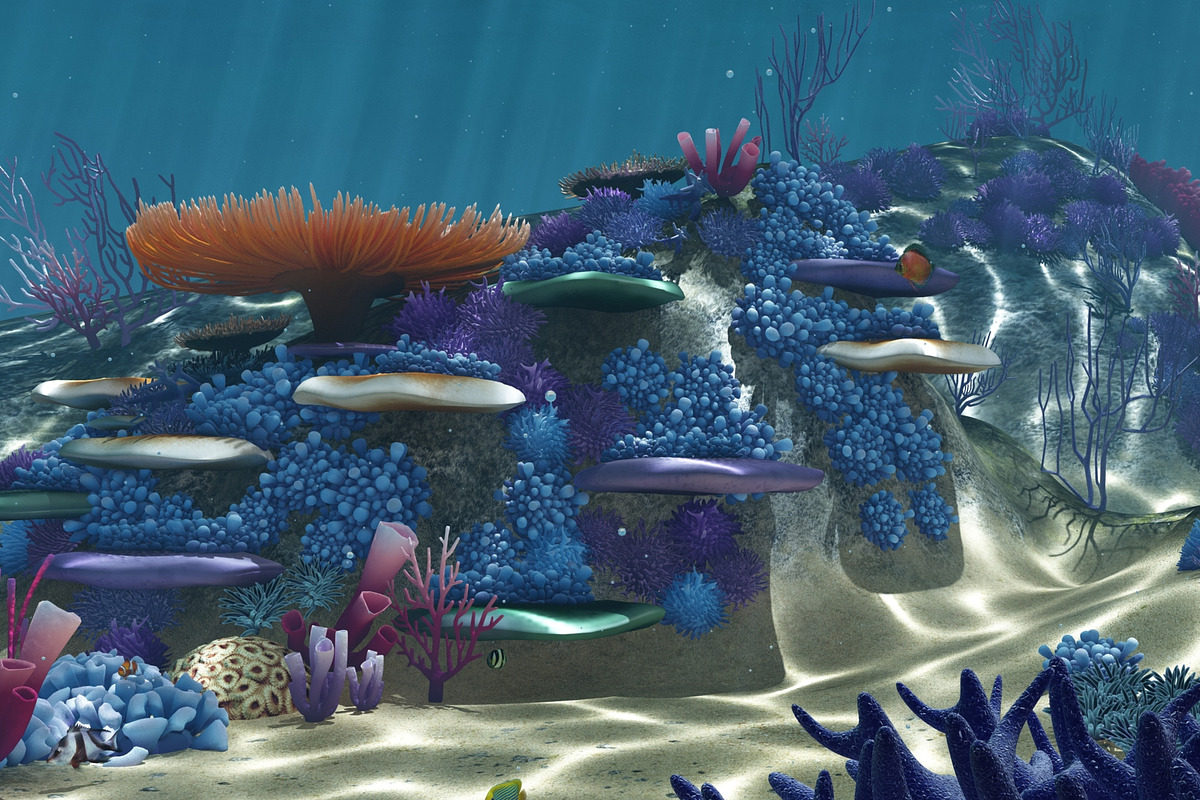 Cartoon Underwater VR/AR Lowpoly 3D, an Environmental 3D Model by NOMODOL (Photo 8 of 17)