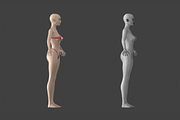 Stylized Female 01 A-Pose Base Mesh, a Characters & Person 3D Model by VK Studio (Thumbnail 4 of 27)