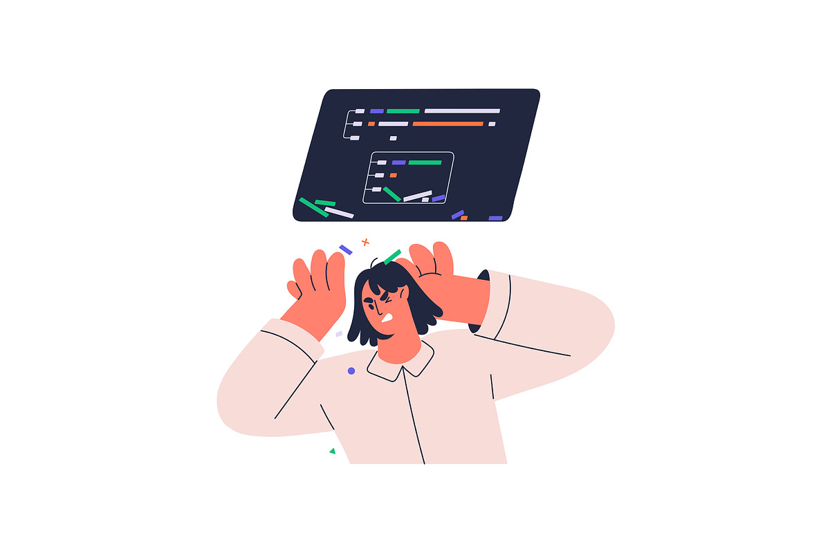 Programmers at work. IT concepts set, a Work Illustration by PaperTrident (Photo 13 of 28)