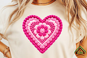 Faux Yarn Crochet Valentine Heart, an Illustration by Craft Nest (Thumbnail 8 of 8)