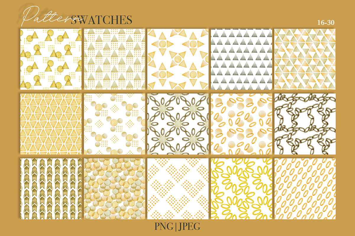 60 Retro Watercolor Patterns, a Pattern Graphic by ArtPavo (Photo 10 of 13)