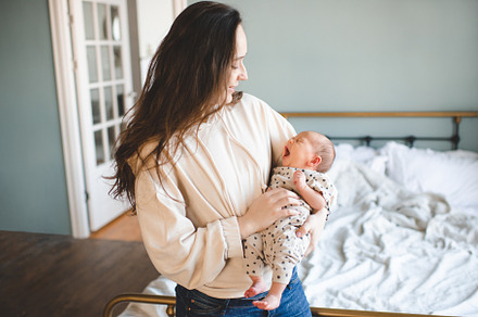 Young mother with baby girl, a Person Photo by morrowlight