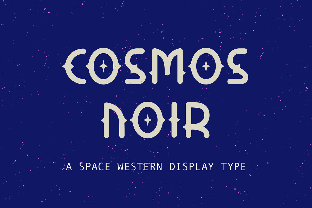 Cosmos Noir Display Typeface, a Sans Serif Font by ashleychendesigns (Photo 1 of 4)