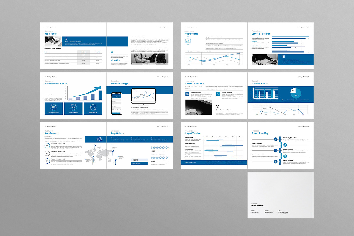 Business White Paper Landscape, a Brochure Template by DesignCrest (Photo 13 of 13)