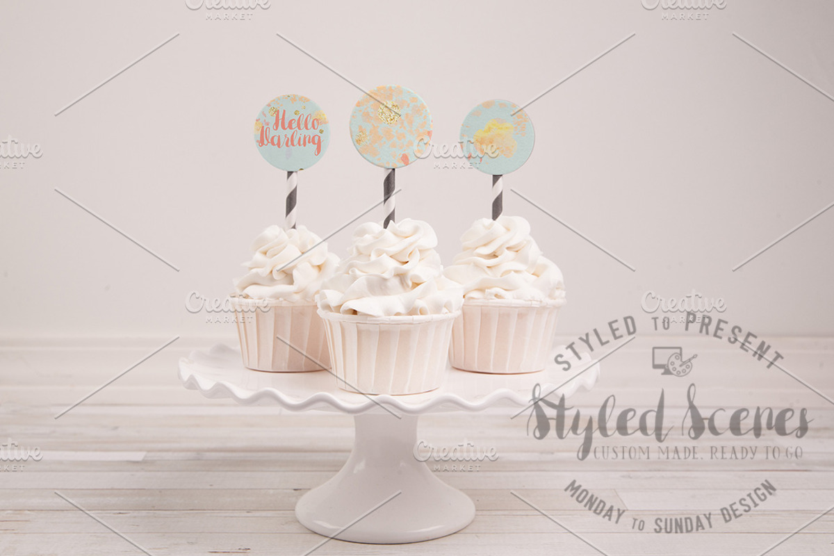 Cupcake Mock-ups: perfect for ETSY, a Cups & Container Mockup by Snark Heart (Photo 4 of 4)