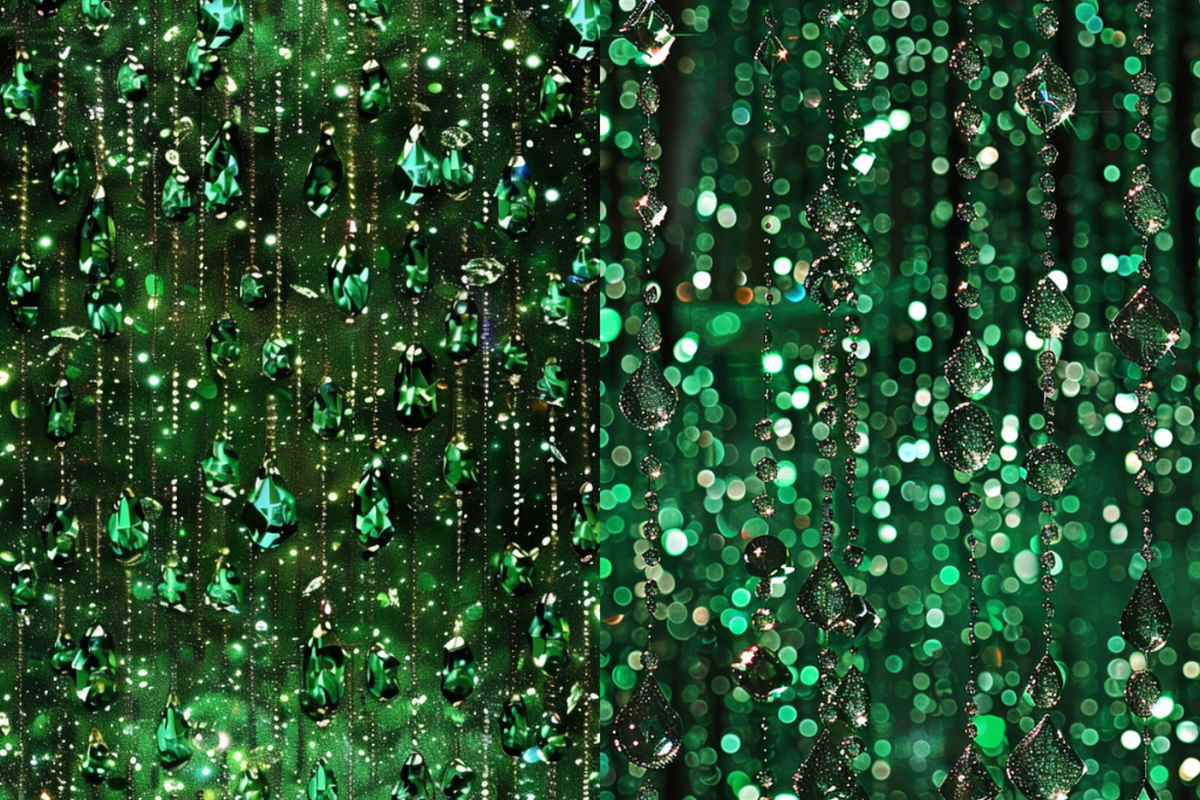 Green Dripping Glitter Patterns, a Pattern Graphic by PrintablesByFranklyn (Photo 5 of 6)