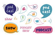 Podcast vector set, an Education Illustration by Kattarina Po (Thumbnail 3 of 10)