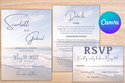 Beach Wedding Invitation Template, an Invitation Template by Talentex Invitations (Thumbnail 1 of 4)
