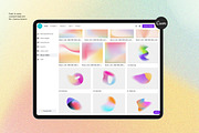 Retro Gradients & Shapes, a Background Graphic by Nomad Visuals (Thumbnail 22 of 31)