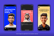 125 Animoji Style Avatars, a Characters & Person 3D Model by Digital Blood (Thumbnail 6 of 14)