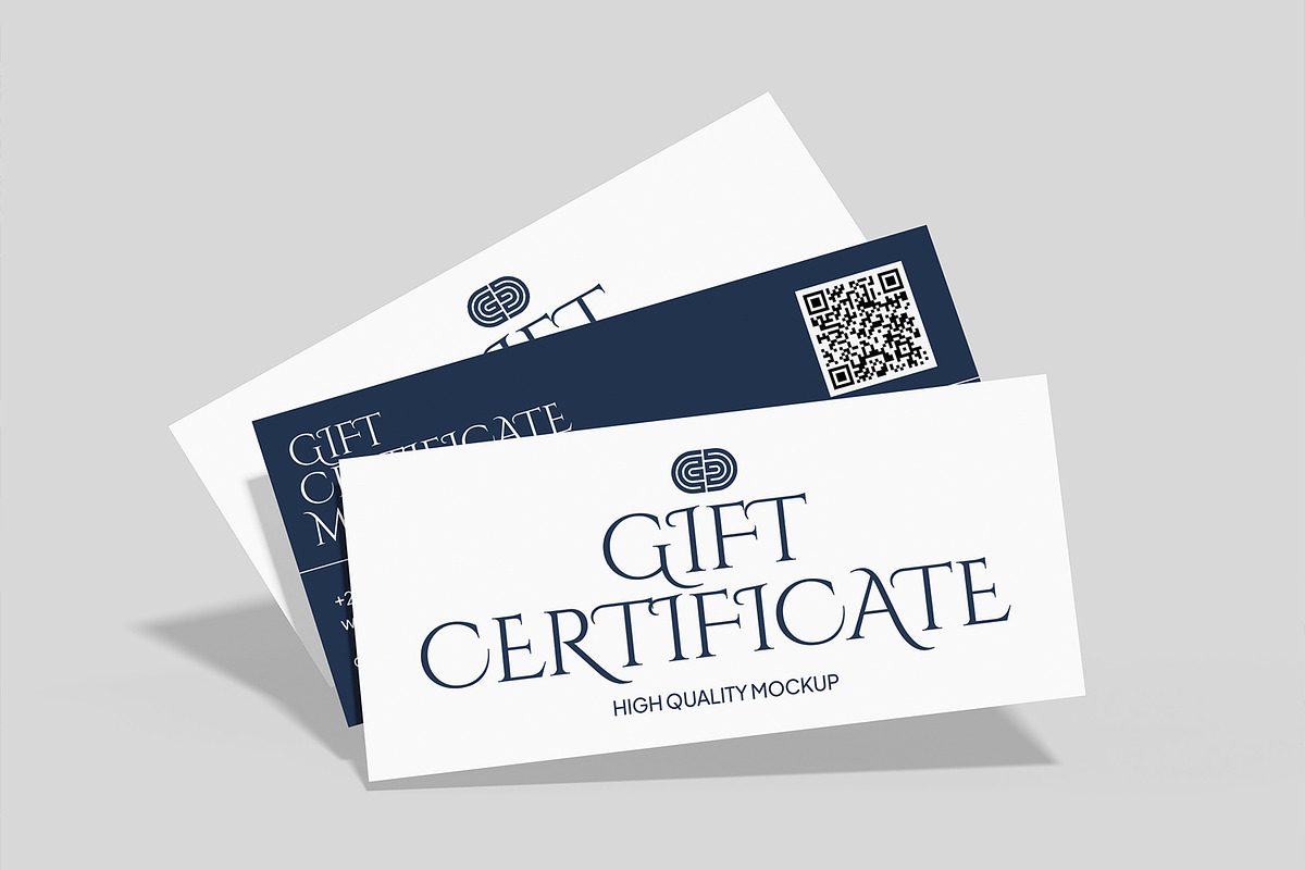 Gift Certificate Mockup, a Merchandise Mockup by Unerispace (Photo 4 of 5)