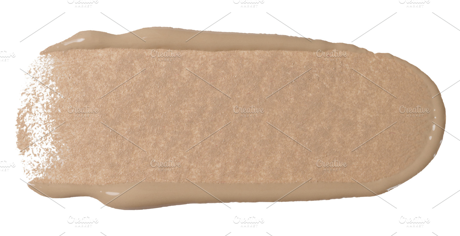 Foundation sample on isolated background, cosmetics, an Abstract Photo by ndanko