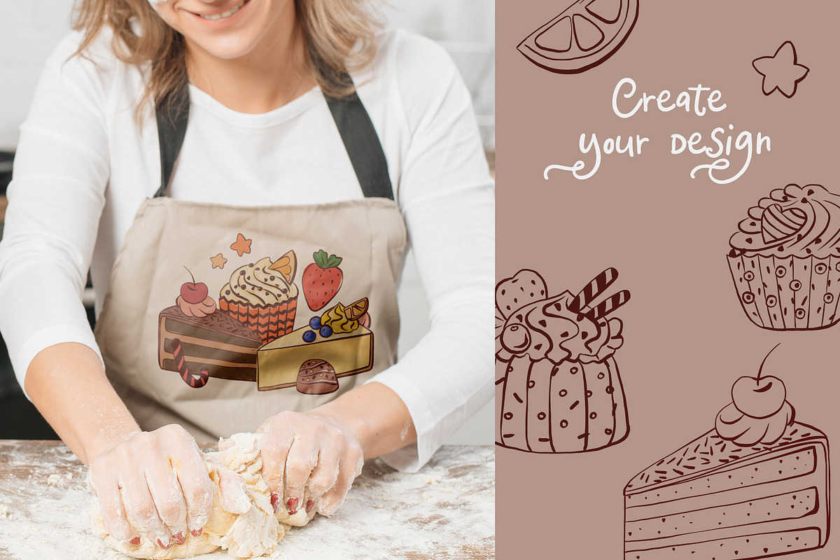 SALE! Cakes & Chocolate Collection, a Decorative Illustration by Irina Diasli (Photo 14 of 14)