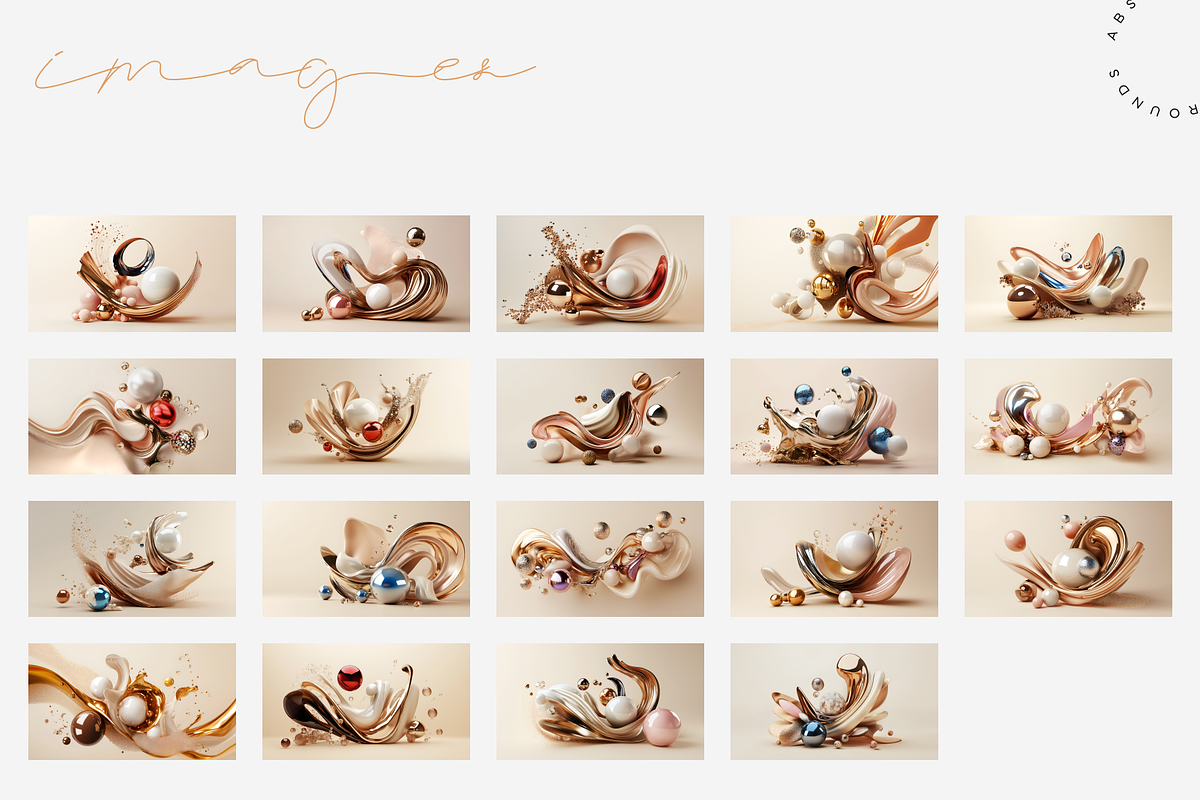 Liquid Luxe Sculptures Backgrounds, a Background Graphic by Lumeno (Photo 2 of 6)