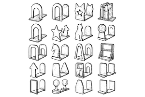 Bookend Collection Set, an Object Graphic by RT Studio