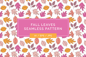 Fall Leaves Seamless Pattern