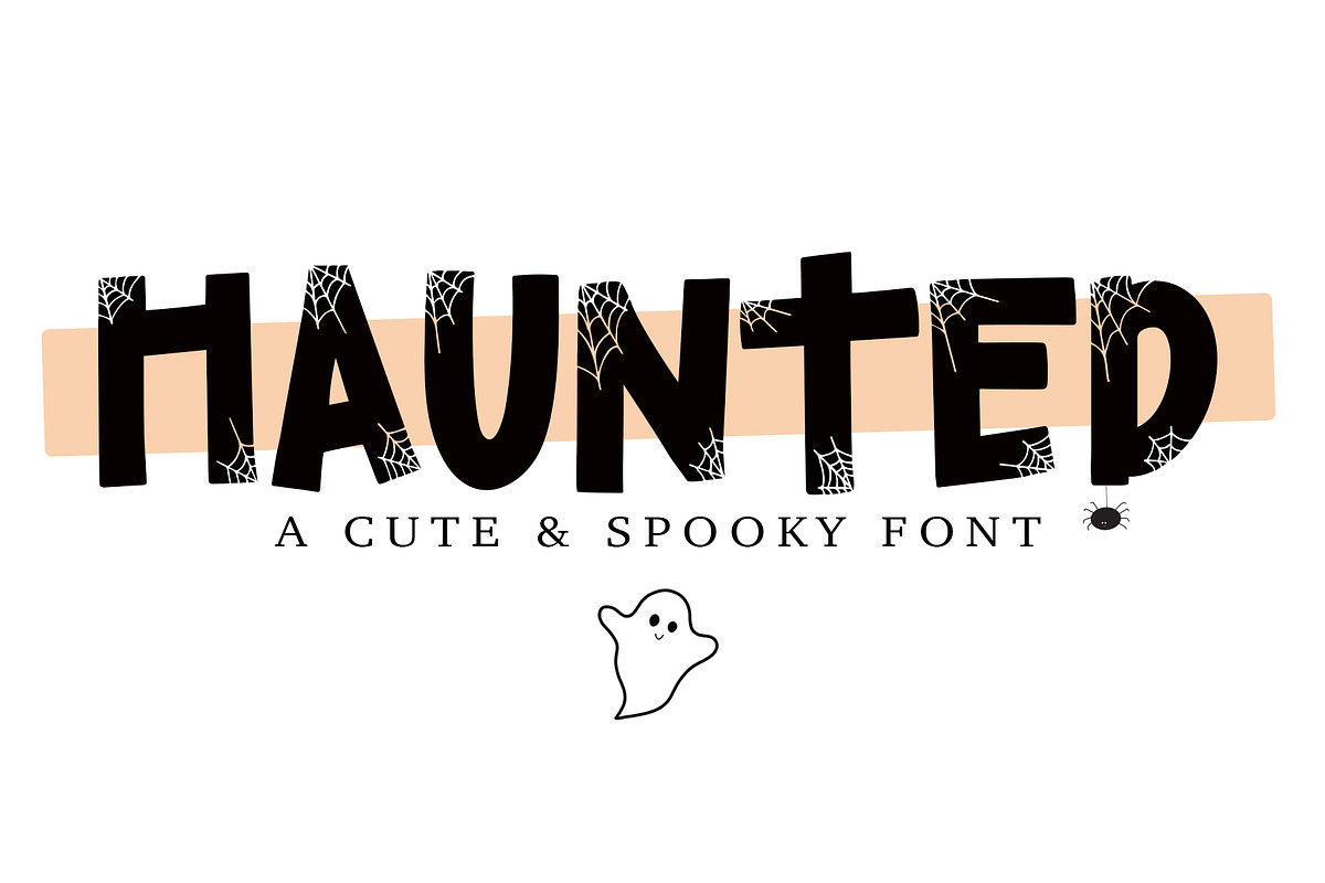HAUNTED - A Halloween Font, a Font by Dansie Design (Photo 1 of 9)