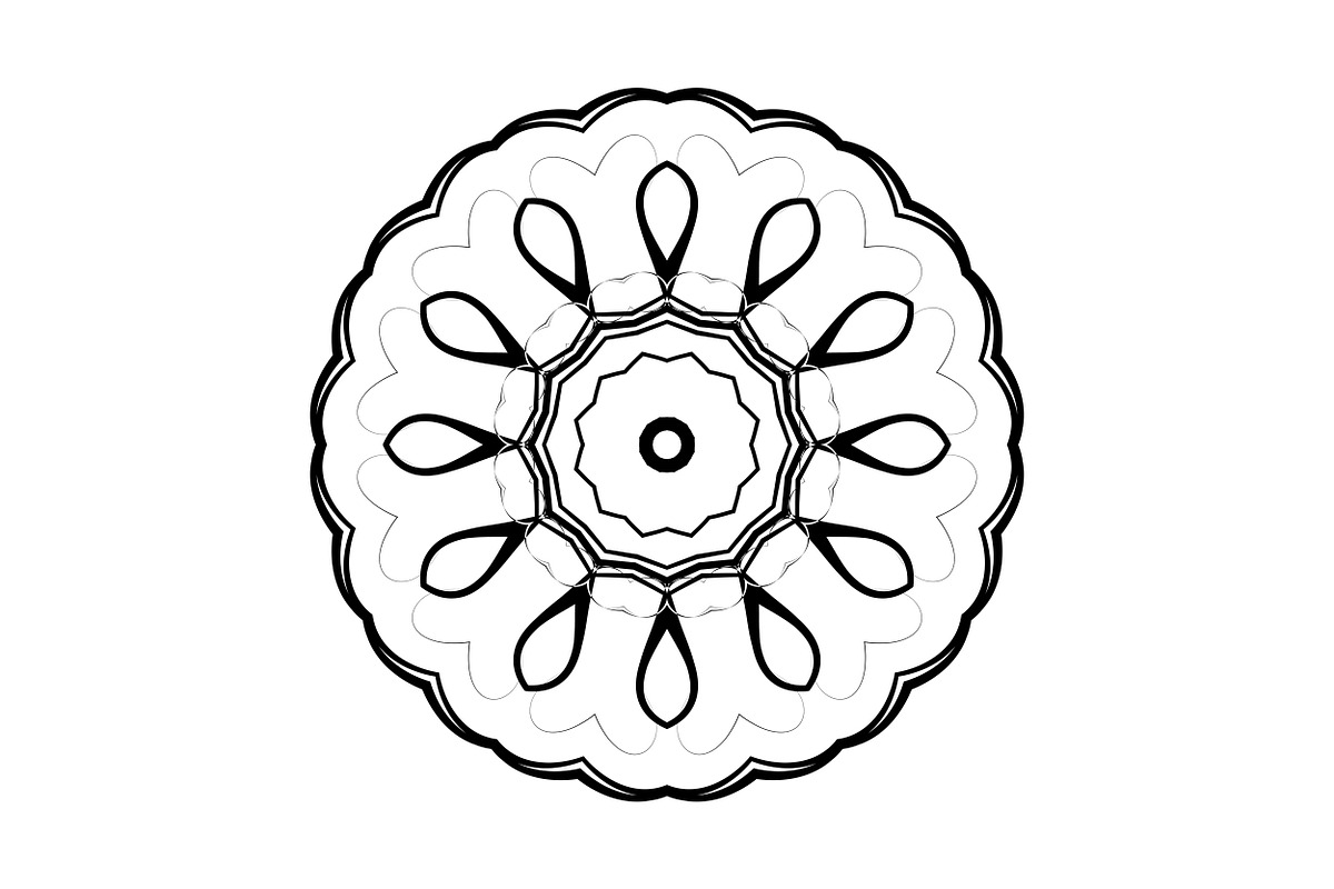 Elegant Mandala Line Art Collection, a Decorative Illustration by NJ Himel (Photo 50 of 101)