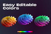 Abstract Shapes 3D, an Object Graphic by Dope Design (Thumbnail 2 of 8)