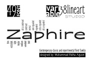 Zaphire - Typeface, a Script Font by Ridha-38.lineart (Thumbnail 1 of 7)