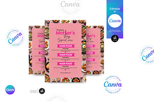 Mother’s Day Menu Flyer Template, a Flyer Template by Aam360