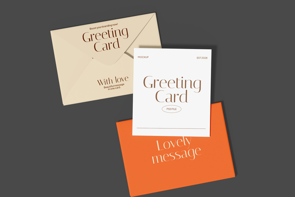 Greeting Card Mockup, a Merchandise Mockup by Unerispace (Photo 4 of 4)